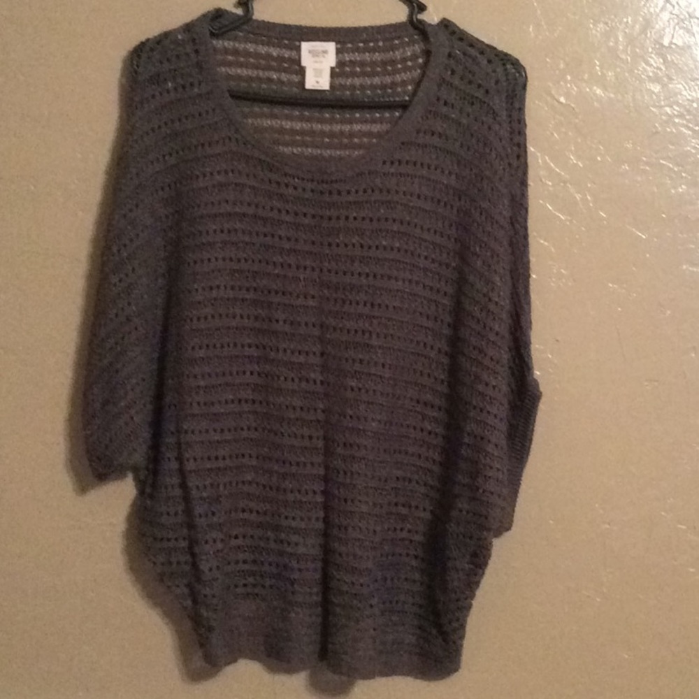 See through knit top